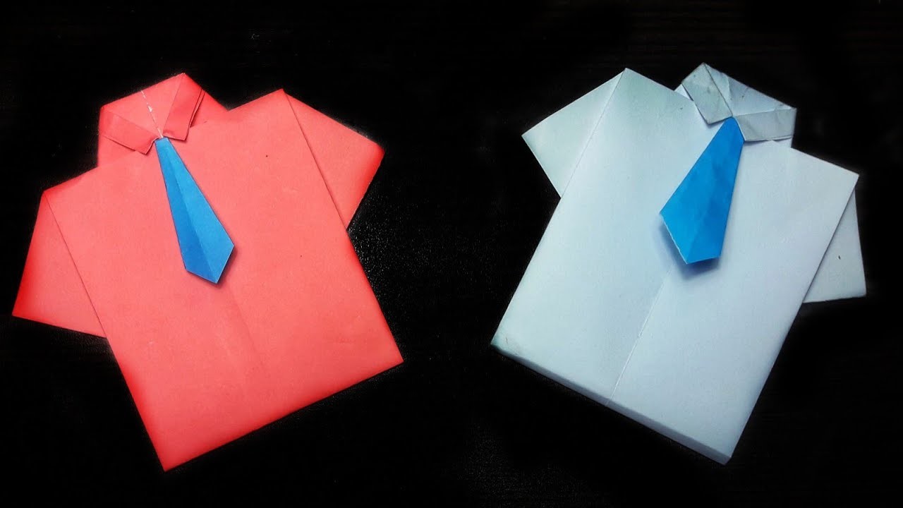 HOW TO MAKE ORIGAMI SHIRT|Paper shirt|Diy paper shirt|Origami shirt ...