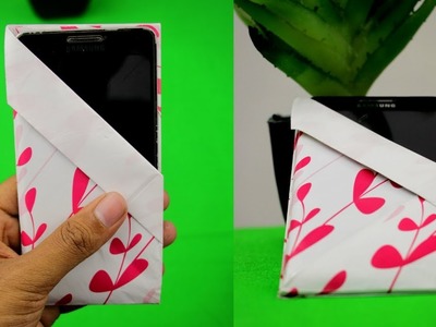 How To Make Paper Mobile Cover Without Glue || DIY Origami Phone Case