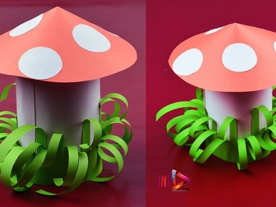 How To Make Paper Mushroom Tutorial | DIY 3D Paper Mushroom