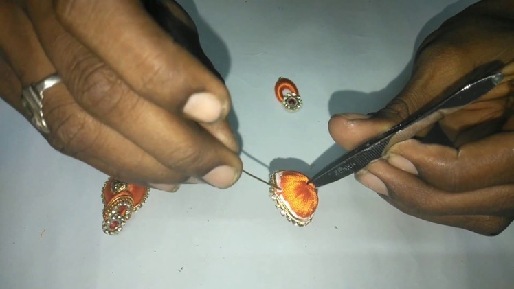 How To Make Silk Thread Earrings at Home | Making silk thread jhumkas
