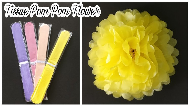 How To Make Tissue Pom Pom flowers | DIY | Tissue Pom Pom Tutorial | Decoration Ideas