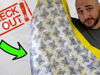 How To Sew A Self Binding Receiving Blanket