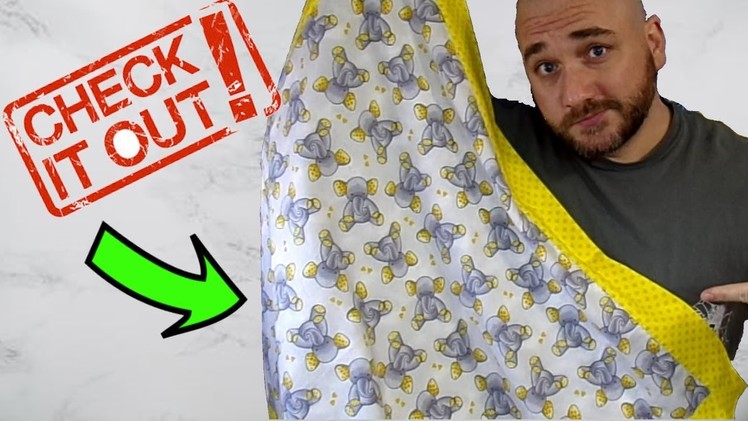 How To Sew A Self Binding Receiving Blanket