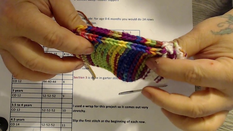 How to sew up the baby booty for my loom knit pattern