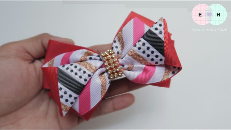 Laço De Fita ???? Ribbon Bow Tutorial #31???? DIY by Elysia Handmade