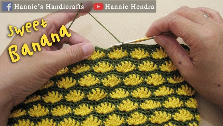 Mini Crochet Tutorial || [No Sound - Subtitles Available] Merajut Motif Pisang