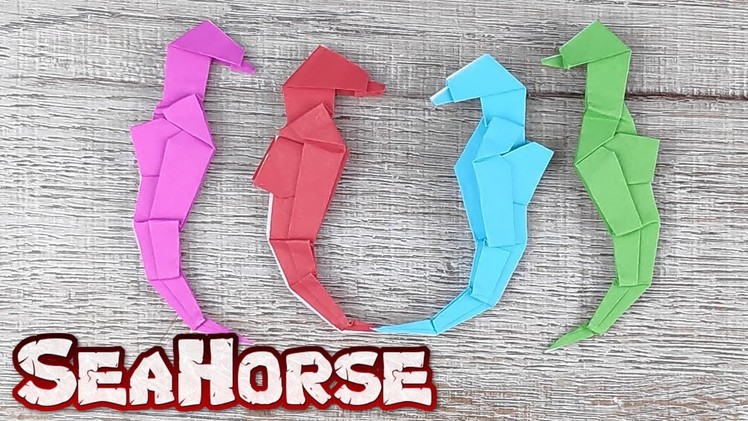 Origami Seahorse Instructions | How To Make an Easy Seahorse Paper Tutorial | DIY Step by Step