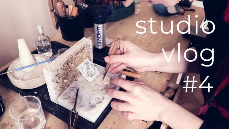 STUDIO VLOG: how I solder Nebula necklace, answering questions. Day in the life of a jewelry maker