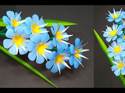 Craft with Paper: How to Make Paper Stick Flower! Flower Idea with Paper | Abigail Paper Crafts