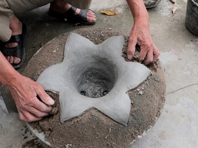Creative Construction Ideas At Home - How To Make Cement Pots - Ideas Bonsai Pots From Cement