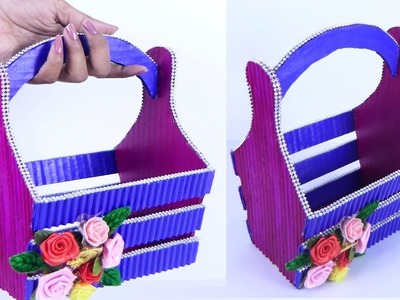 DIY Basket  How to Make Paper Basket | Handmade Basket | Chocolate Gift Basket