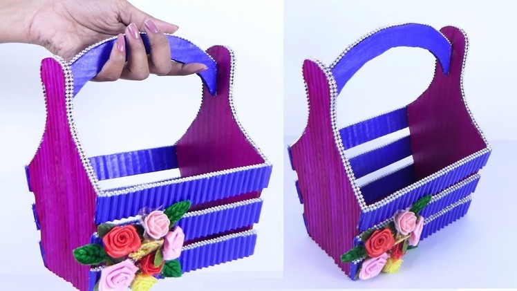DIY Basket  How to Make Paper Basket | Handmade Basket | Chocolate Gift Basket