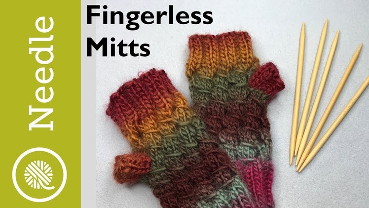 Fingerless Mitts: Knitting in the Round on DPNs