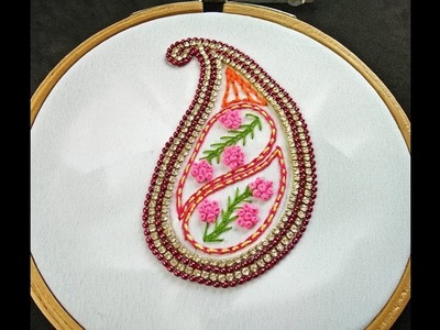 Hand Embroidery | Mango Design Hand Embroidery |How To Make Beautiful Mango Hand Embroidery Tutorial