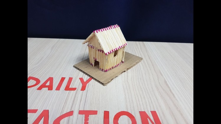 How to Make a Match House with Glue and Burn it 2019