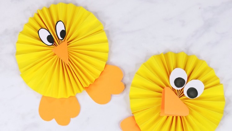 How to Make a Paper Rosette Chick - Easy Easter Paper Craft