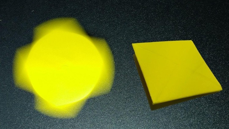 How To Make A Paper Spinner  - ORIGAMI PAPER SPINNER (That Really Works )