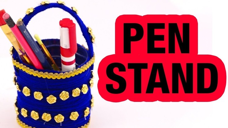 How To Make A Pen Stand With Bottle | Best Out Of Waste Ideas | Bottle Crafts | DIY Pen Stand