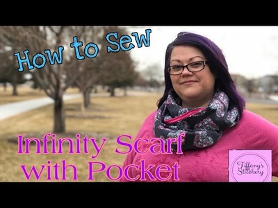How to Make an Infinity Scarf with Zipper Pocket