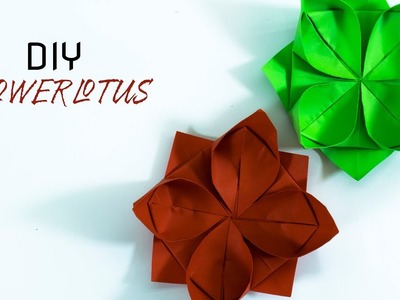 How to make an origami Lotus | Paper flower | Easy Origami