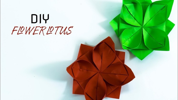 How to make an origami Lotus | Paper flower | Easy Origami