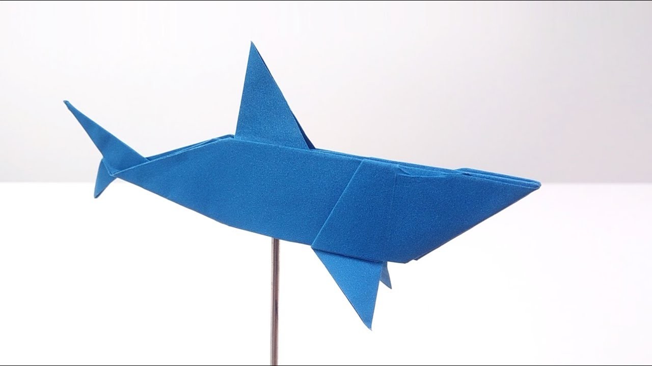 How to make an Origami Shark - Easy Tutorial