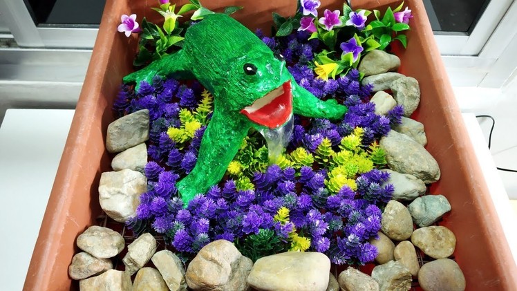 How to make beautiful frog fountain very easy