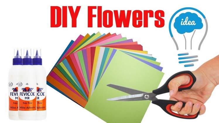 How  to make flowers from paper | Diy Paper Flower Crafts | Flowers Making video