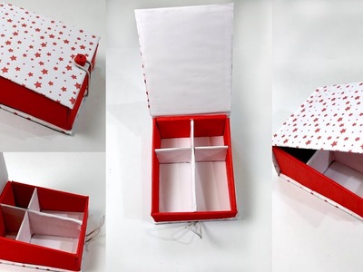 How to make Multi purpose storage box from Cardboard box | Best out of waste