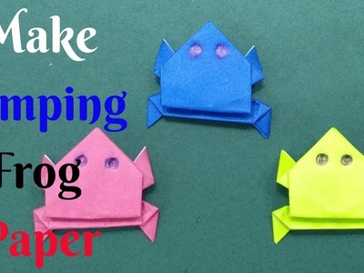 How To Make Paper Jumping Frog #3 | Diy Origami Paper Frog | Home Diy Crafts Paper