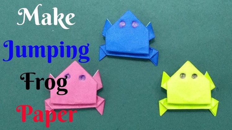 How To Make Paper Jumping Frog #3 | Diy Origami Paper Frog | Home Diy Crafts Paper