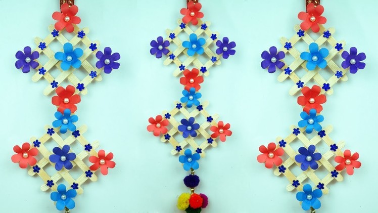 How to make Paper wall hanging using waste material | Easy things made from waste material