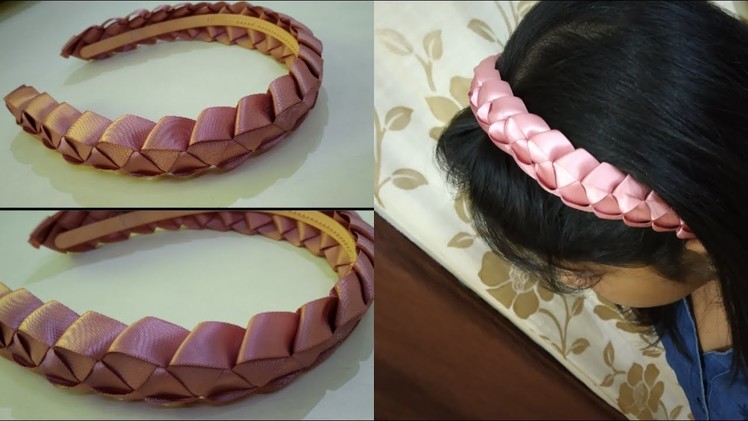 How to make ribbon headbands for little girls | ribbon hairband | Revamp it