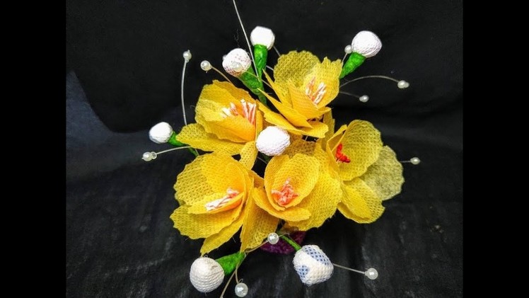 How to make shopping bag flower *Easy way**Step by step*| Muniya Munni