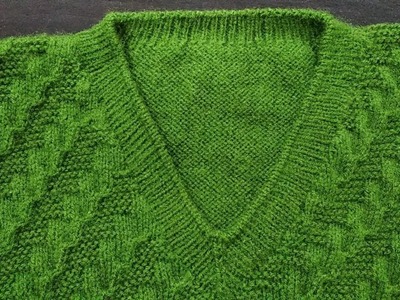 Knitting Neck Double Border | Sui se bnd hone wala Gala | Gents Half Sweater | Natural Style Hindi