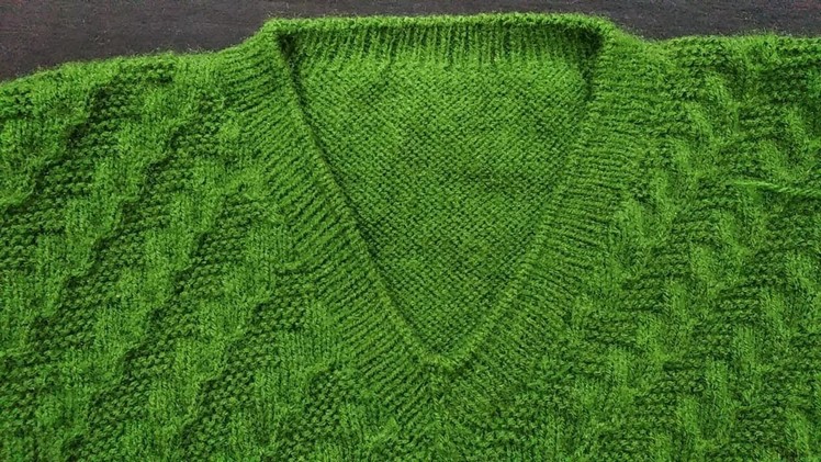 Knitting Neck Double Border | Sui se bnd hone wala Gala | Gents Half Sweater | Natural Style Hindi