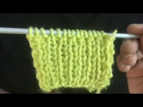 Knitting Rib for Beginners (cast on, kn, pu & Rib)| in English and Urdu|Easy knitting