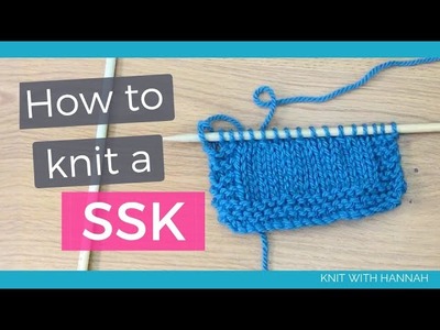 Knitting SSK