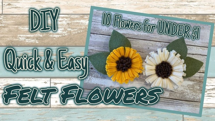 LOOK how I make QUICK & EASY DIY FLOWERS |10 for UNDER $1