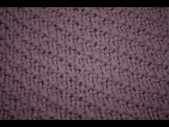Loom knitting: diagonal ridge stitch on a knitting loom