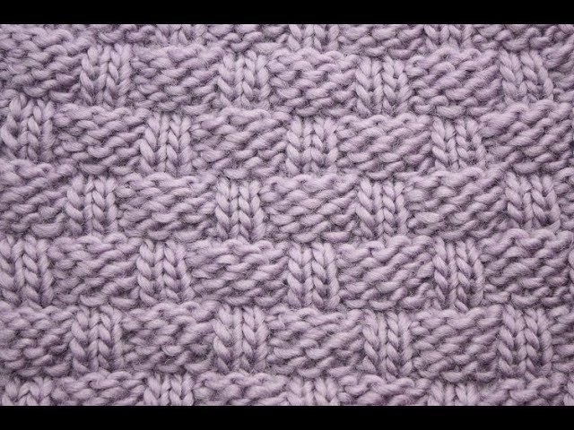 Loom knitting: large basketweave stitch on a knitting loom