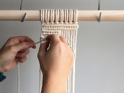 Macrame For Beginners - 28 Days of Knots! Day 7: How To Make A Double Half Hitch (Clove Hitch) Knot