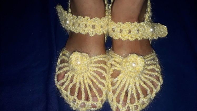 New knitting sandal design in hindi| girls sandal |new sandal design|new knitting design