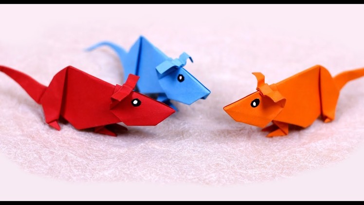Paper Folding Art Origami: How to Make Rat