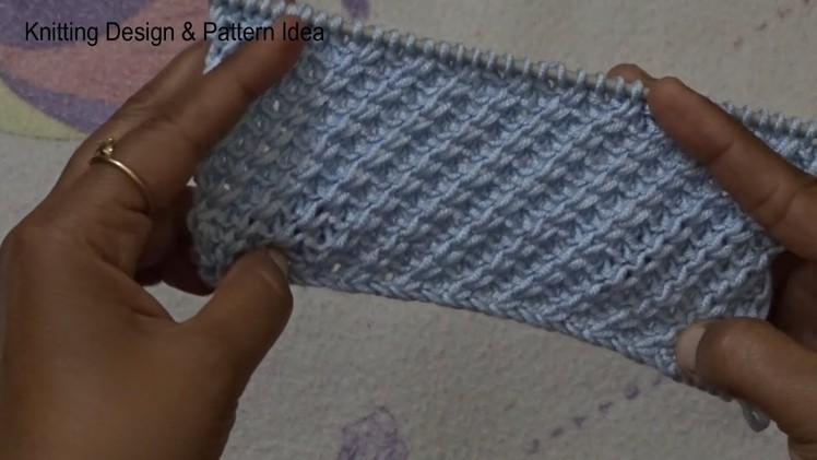Sweater border design in hindi || Knitting Design Pattern Idea.