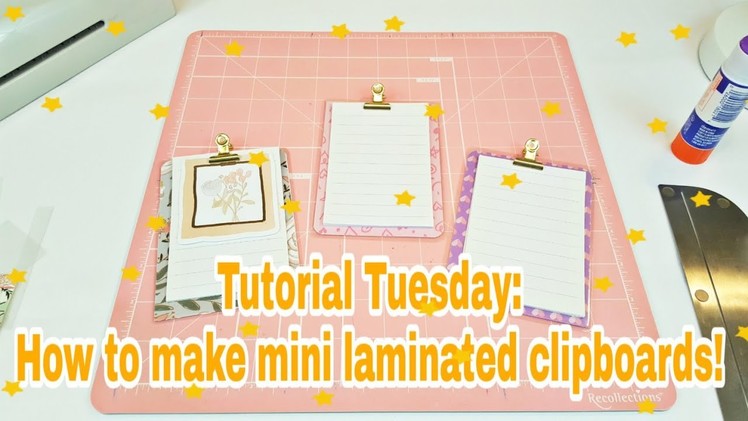Tutorial Tuesday: How to make mini laminated clipboards | Planning With Eli