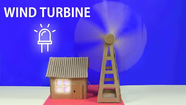 WORKING Model of a Wind Turbine From Cardboard | How to Make a Wind Turbine