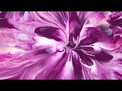 (86) How to save an unsat flower 2 _ Acrylic Pouring _ Designer Gemma77