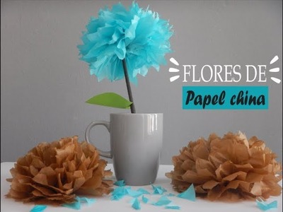 COMO HACER FLORES DE PAPEL CHINA. HOW TO MAKE CHINA PAPER FLOWERS