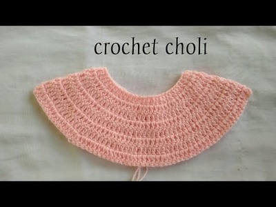 Crochet choli for baby frock (0-6month)